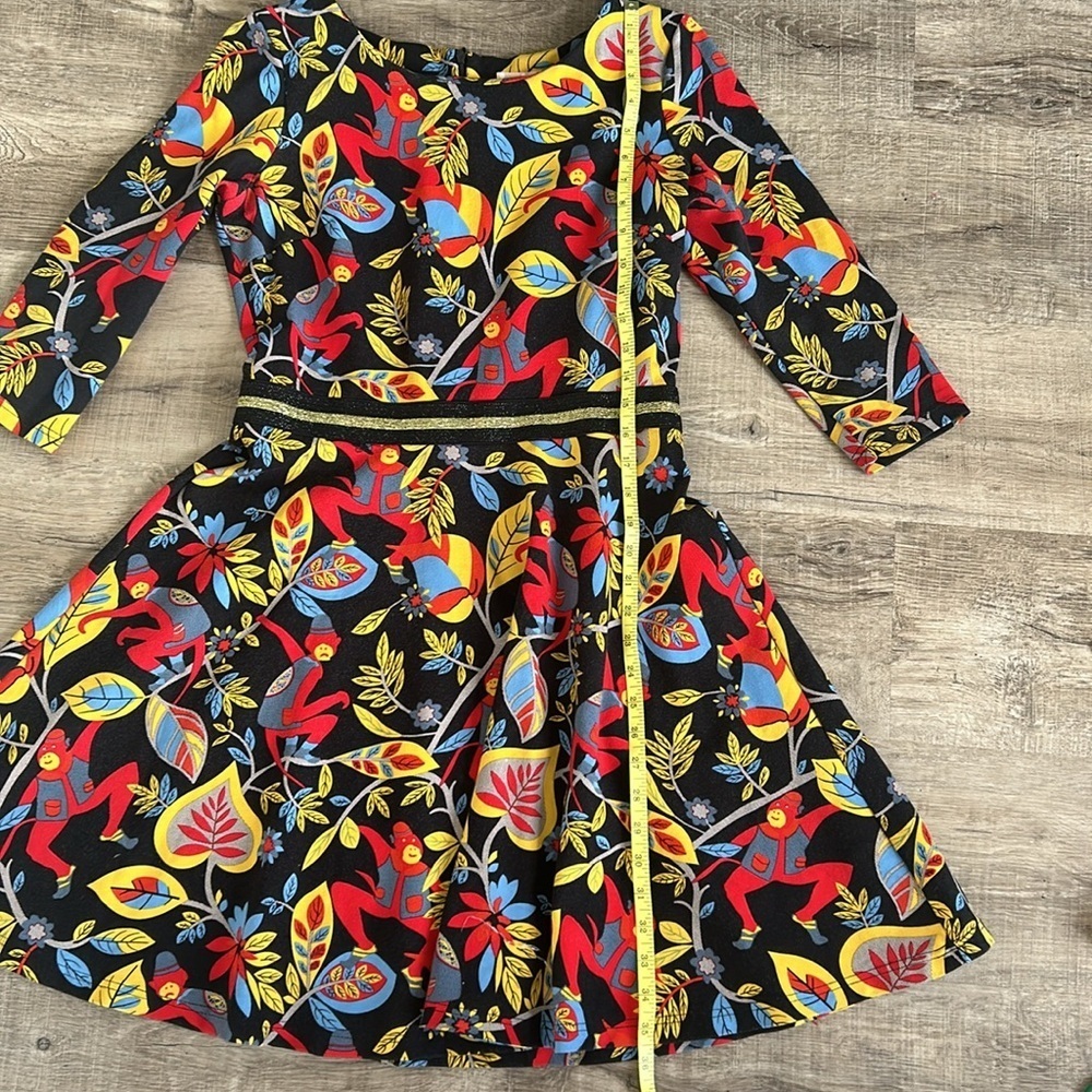 ModCloth / Traffic People monkey print fit and flare dress size L - Picture 5 of 11